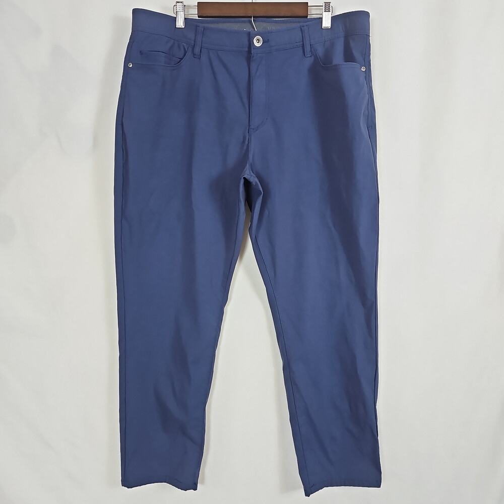 Weatherproof Vintage Men’s Pants 40x30 Navy Blue Tech Stretch 5-Pocket Chino